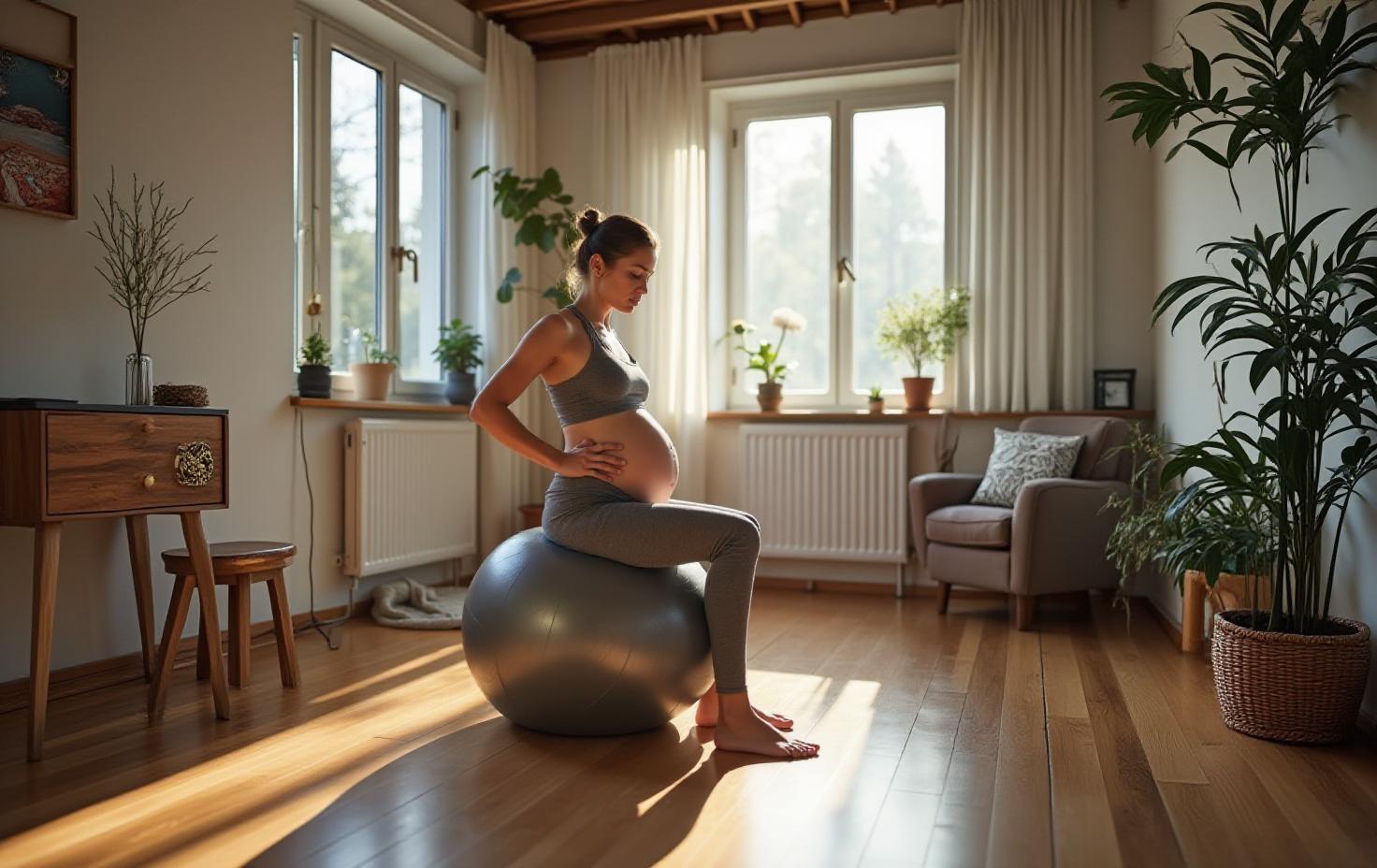 Jak piłka gimnastyczna pomaga kobietom w ciąży?